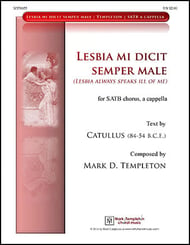 Lesbia mi dicit semper male SATB choral sheet music cover Thumbnail